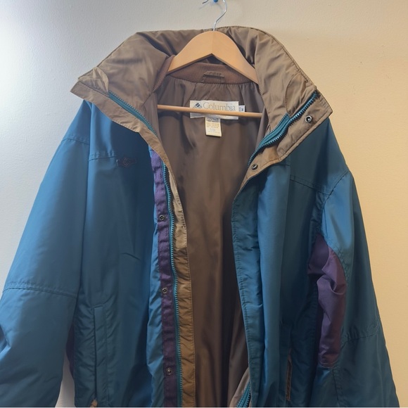 Vintage 90'S Columbia Bugaboo Mountain Jacket Shell Jacket Men's M Green/Purple - Picture 7 of 12